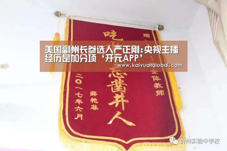 美国副州长参选人严正刚:央视主播经历是加分项‘开元APP’(图2) 开元官网